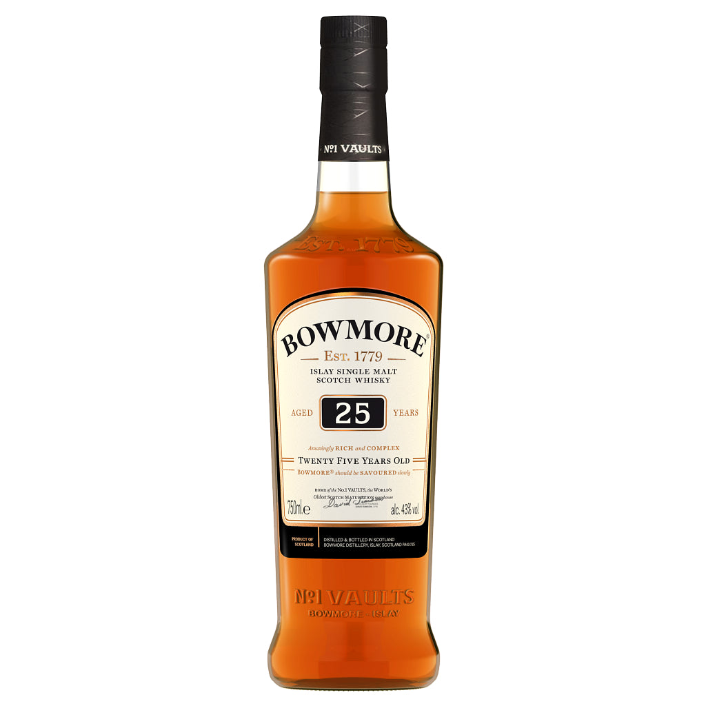 Bowmore 25 Year Old Single Malt Whisky 750ml – Mission Wine & Spirits