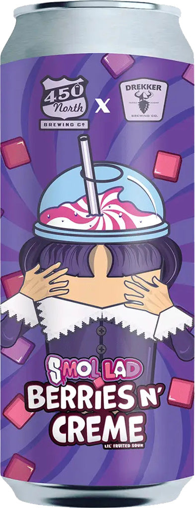 450 North Smol Lad Berries n' Creme XXL Sour 16oz Can