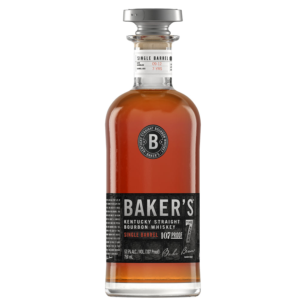 旧ボトル Baker's 7年ウイスキー 750ml 107プルーフ Baker's Bourbon Single Barrel Kentucky Bourbon 7 Year Old 107