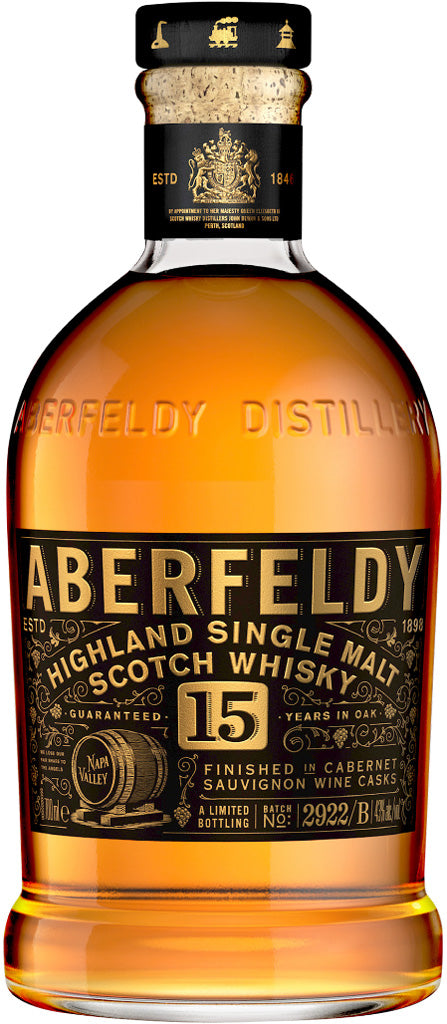 Aberfeldy 15 Year Old Cabernet Sauvignon Cask Whisky 86 Proof 750ml