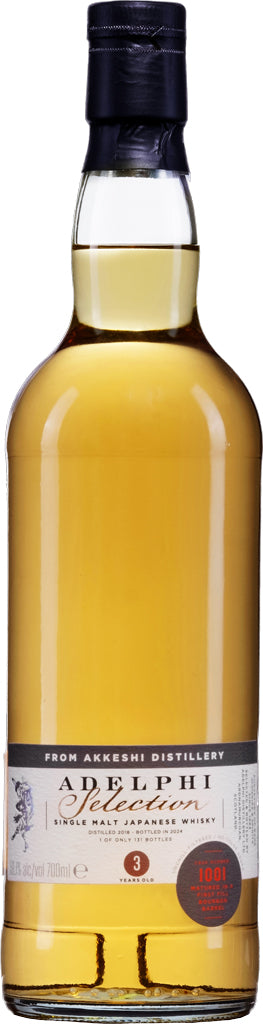 Adelphi Akeshi 2018 3yr Single Malt Japanese Whisky 700ml