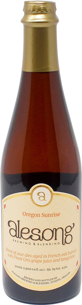 Alesong Oregon Sunrise French Oak BA Pinot Grigio Tangarine Sour 500mL Btl