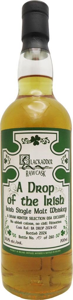 Blackadder A Drop of the Irish Raw Cask Single Malt Whisky 700ml