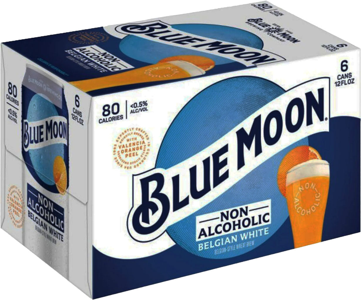『NEIGHBOR BOOZE MOKEY BLUE』 Blue Moon Non-Alcoholic 6pk Cans – Mission Wine & Spirits