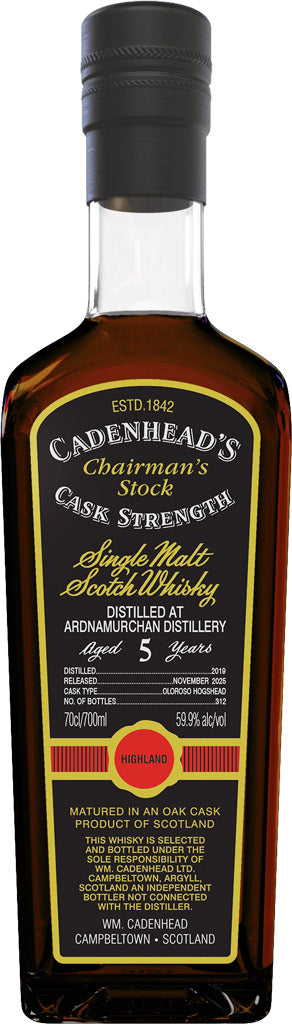 Cadenhead Chairman's Stock C.S. Ardnamurchan Single Malt Whiskey 5