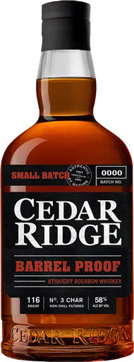 Cedar Ridge Barrel Proof Straight Bourbon Whiskey 750ml