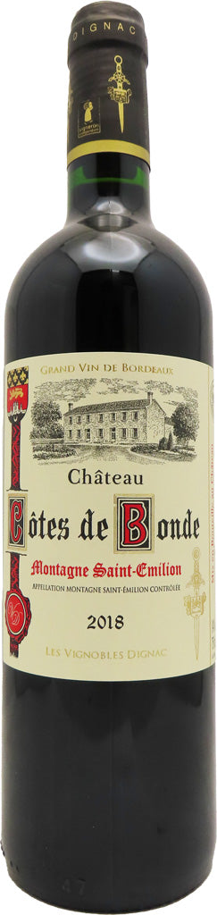 Chateau Cotes de Bonde Saint Emilion 2018 750ml