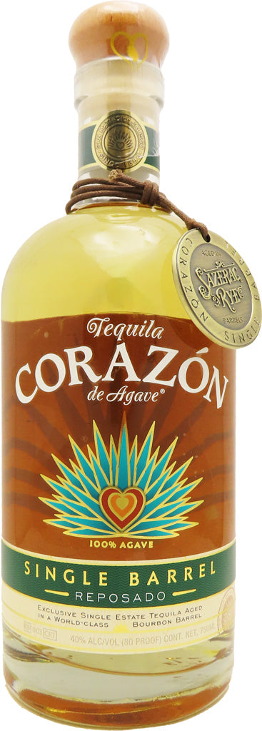 Corazon Reposado Tequila Single Barrel Aged in Sazerac Rye Barrels 750ml