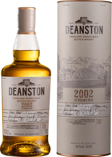 Deanston Organic American Oak Single Malt Whisky 2002 20 Year Old 700ml-0