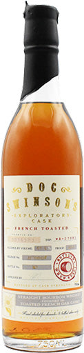 Doc Swinson Exploratory Cask French Toasted Bourbon Cask Strength Whiskey 750ml