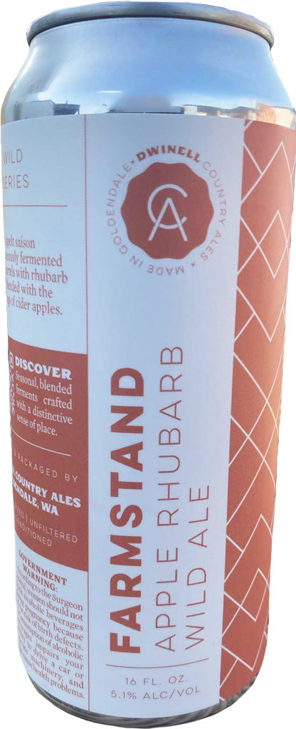 Dwinell Farmstand Apple Rhubarb BA Sour 16oz Can