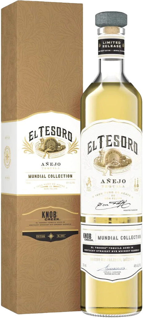 El Tesoro Anejo Mundial Collection Knob Creek Rye Edition 750ml