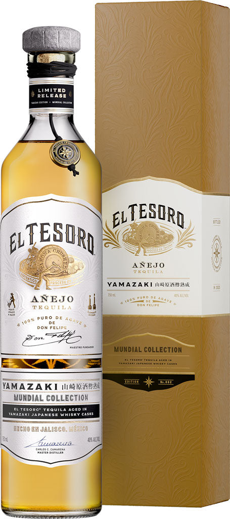 El Tesoro Tequila Anejo Mundial Collection Yamazaki Edition 750ml