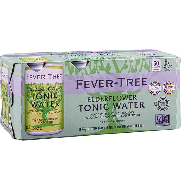 Fever-Tree Elderflower Tonic Water 8pk 150ml Cans
