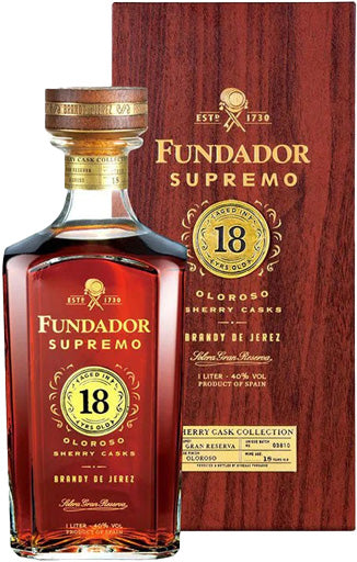 古酒FUNDADOR1874 Fundador Supremo Brandy Aged In 18 Year Oloroso Sherry Cask 1L