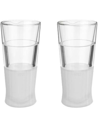 Glass Freeze Pint Beer Glass 2pk