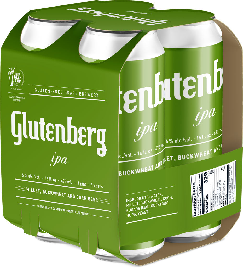 Glutenberg Gluten-Free IPA 4pk Cans-0