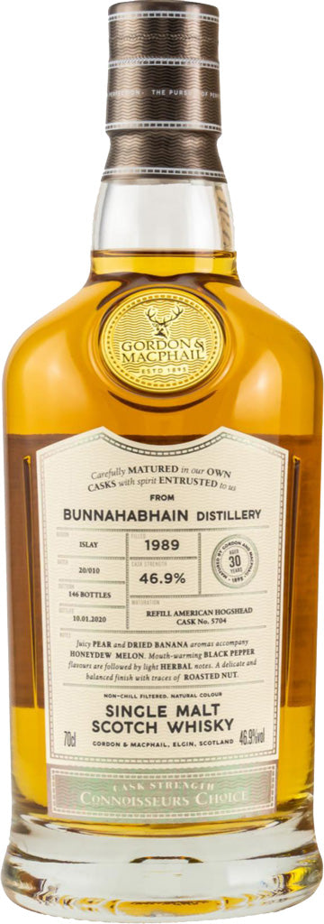 Gordon & Macphail Connoisseurs Choice Bunnahabhain 30 Year Old Single Malt Whiskey 1989 750ml