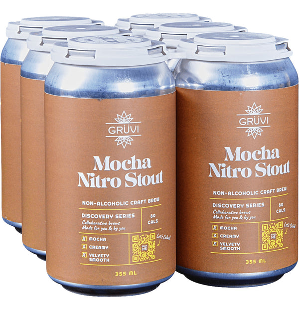 Gruvi NA Mocha Nitro Stout 6pk Cans