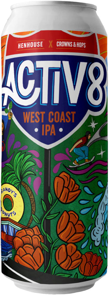 Henhouse / Crown & Hops Avtiv8 IPA 16oz Can