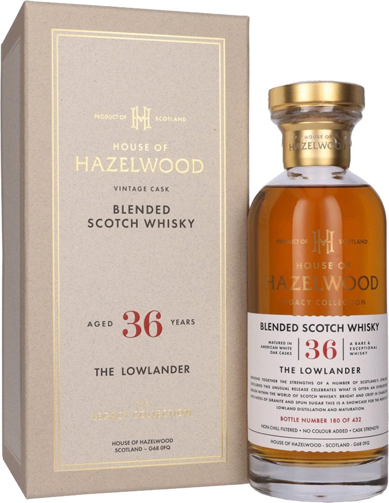 House of Hazelwood Legacy Collection The Lowlander 36 year Whisky