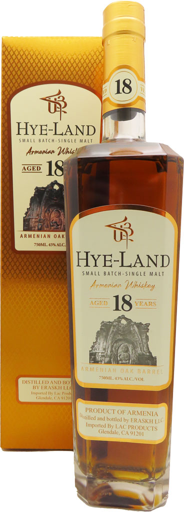 Hye-Land Armenian Small Batch Single Malt Whiskey 18 Year Old