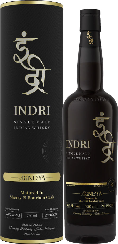 Indri Agneya Indian Single Malt Whisky 750ml – Mission Liquor