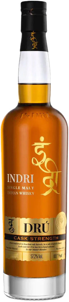 Indri Cask Strength DRU Indian Single Malt Whisky 750ml