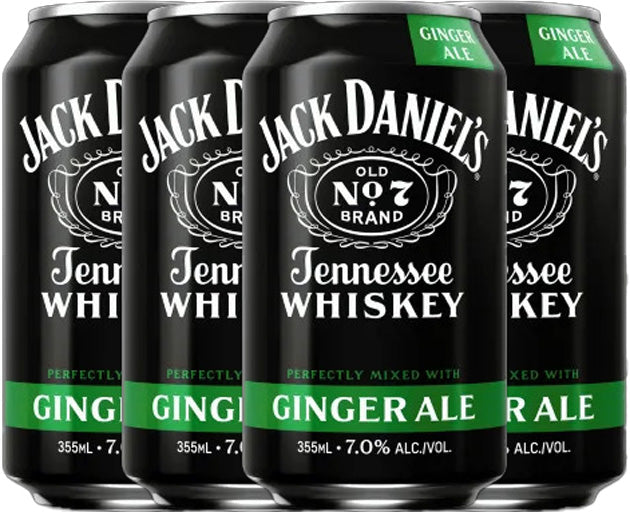 Jack Daniel's With Ginger Ale Cocktail 4pk Cans Mission Wine & Spirits