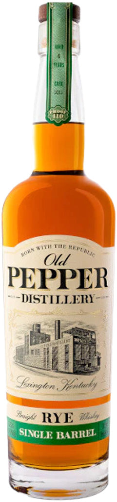 James E. Pepper 'Old Pepper' Rye Single Barrel 4yr Barrel Proof 750ml