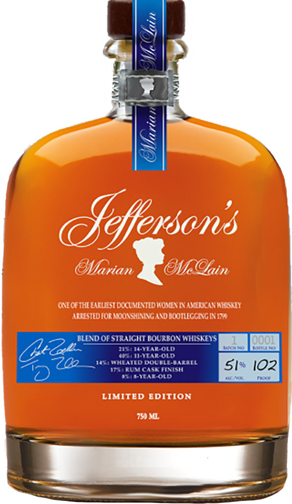 Jefferson's Marian McLain Limited Edition Bourbon