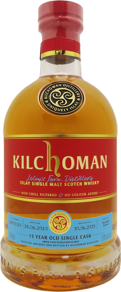 Kilchoman ImpEx Cask Evolution 13 Year Old Ex-Bourbon Cask Finish Single Malt Whiskey 750ml