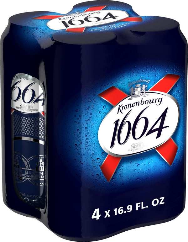 Kronenbourg 1664 16.9oz 4pk Cans