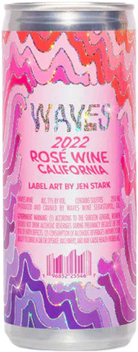 Las Jaras Waves Rose Wine Cans 250ml