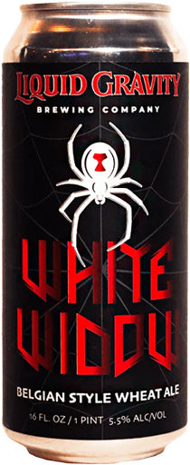 Liquid Gravity Brewing White Widow Belgian Ale 16oz Can
