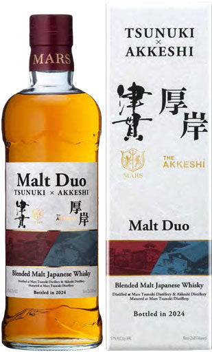 マルス TSUNUKI x AKKESHI 津貫X厚岸 モルトデュオ① Mars Tsunuki x Akkeshi Malt Duo Whisky 2024 700ml – Mission Wine