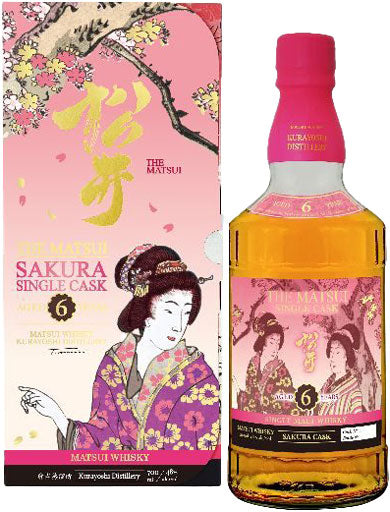 Matsui Single Malt Whiskey Sakura Single Cask 6 Year Old 700ml-0