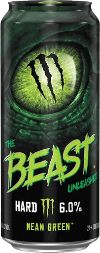 Monster The Beast Unleashed Mean Green 16oz Can