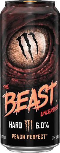 Monster The Beast Unleashed Peach Perfect 16oz Can