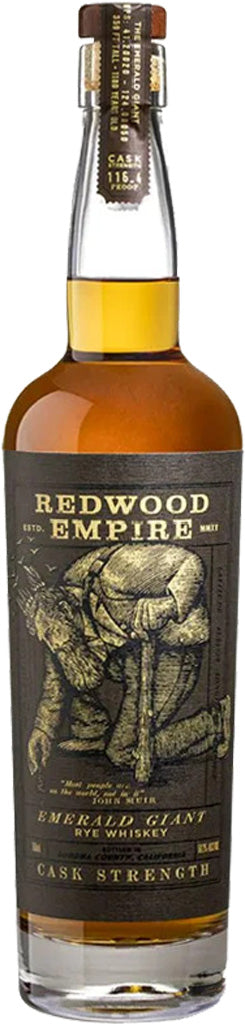 Redwood Empire Emerald Giant Rye Cask Strength Whiskey 750ml