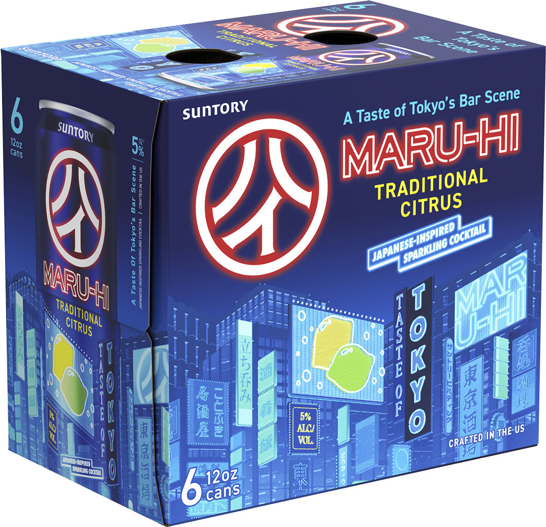 maruri♡ Suntory MaruHi Taditional Citrus Sparkling Cocktail 6pk Cans