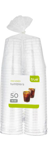 True Plastic 10oz Tumblers 50pk