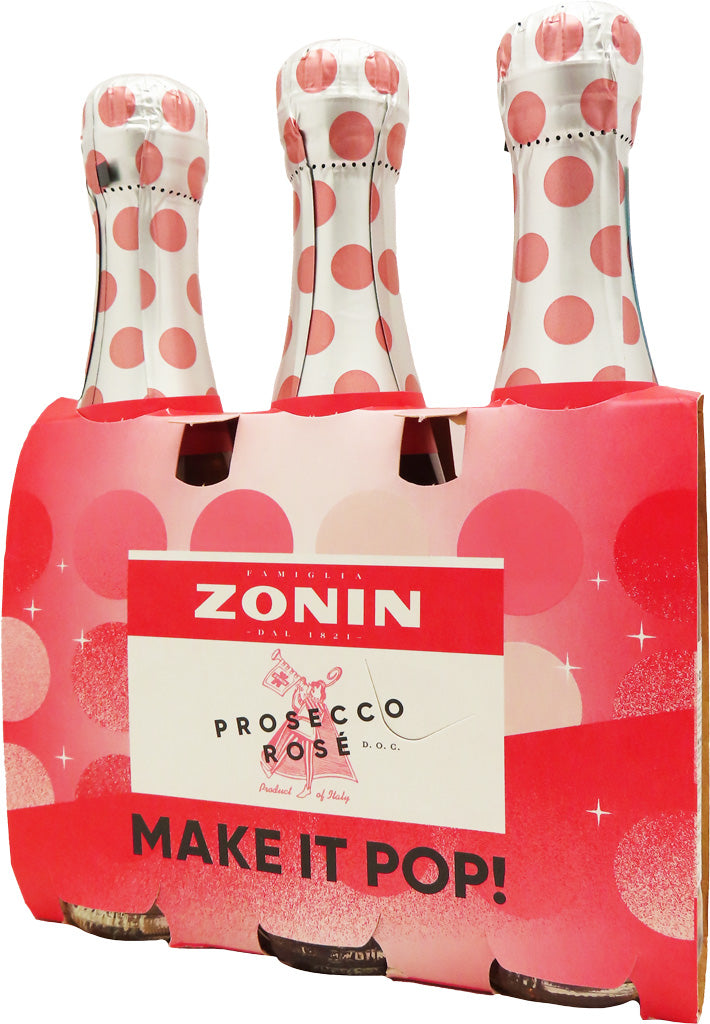 Zonin Brut Rose 187ml 3pk – Mission Liquor