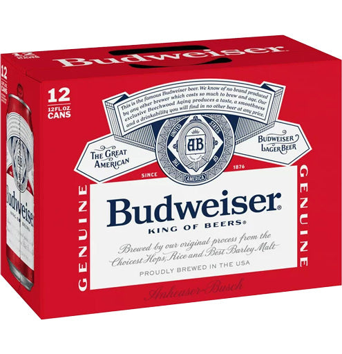 Budweiser 12pk Cans