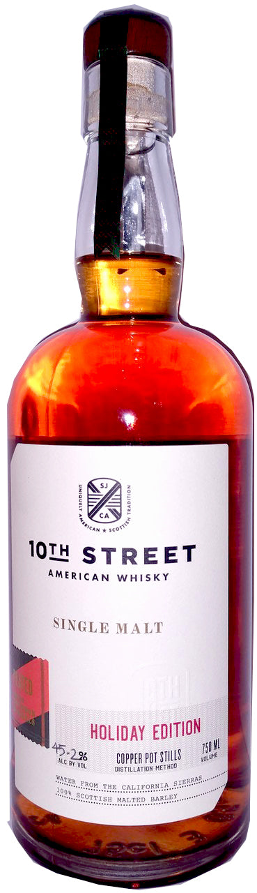 10th Street Port Cask Single Malt Holiday Whisky 750ml