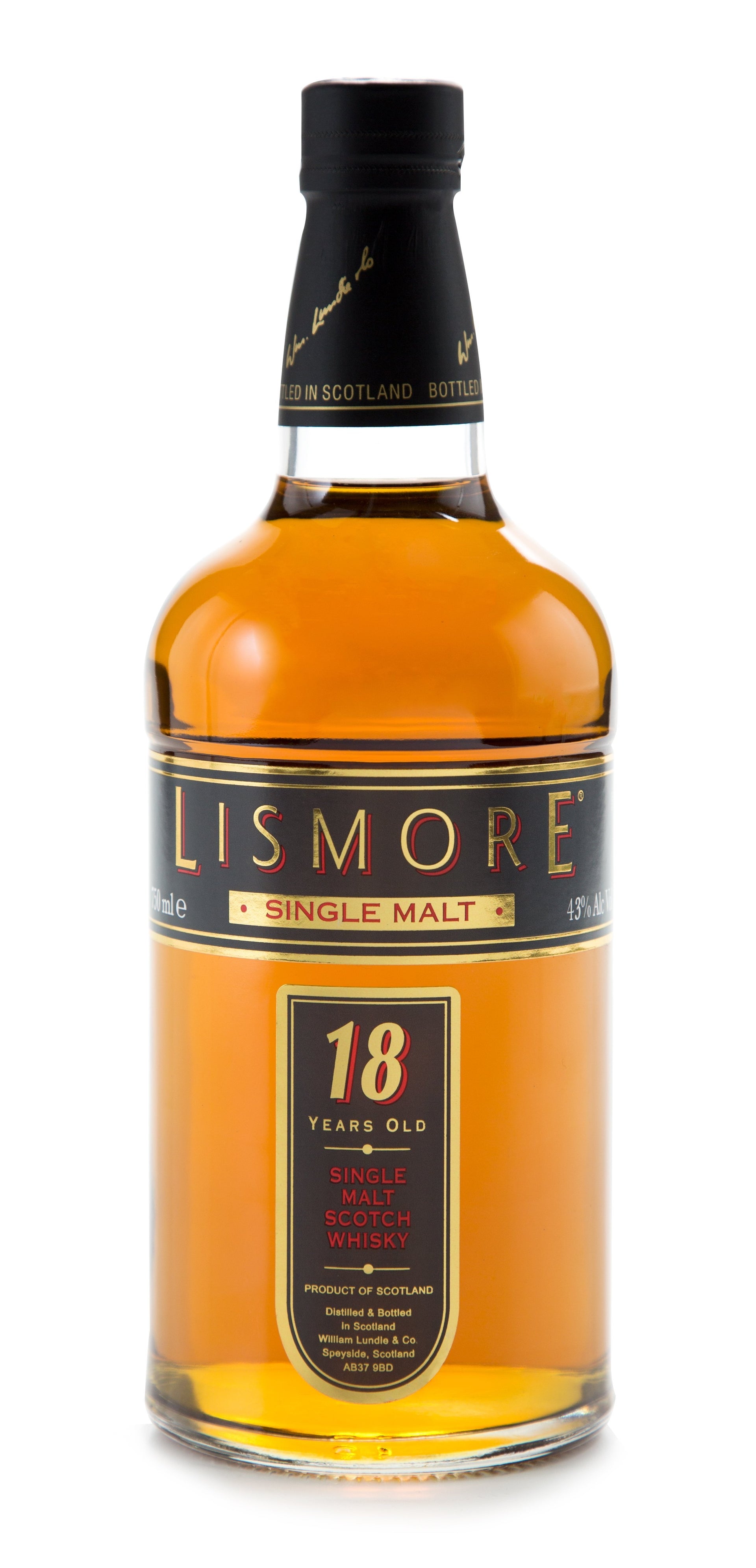 Lismore Single Malt Scotch Whiskey 18 Year Old 750ml-0