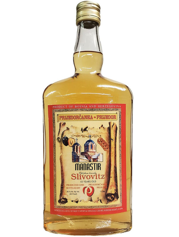 Manastir Slivovitz Gold 10Yr Plum Brandy 1L