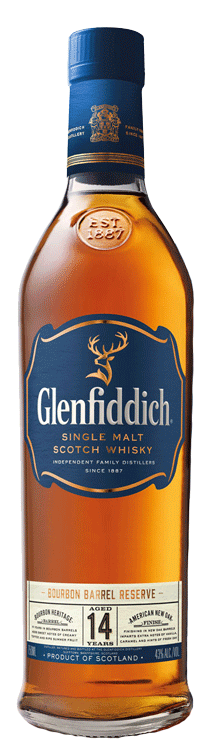 Glenfiddich 14 Year Old Bourbon Barrel Reserve Single Malt Whisky 750ml