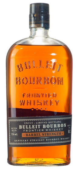 Bulleit Barrel Strength Bourbon bottle