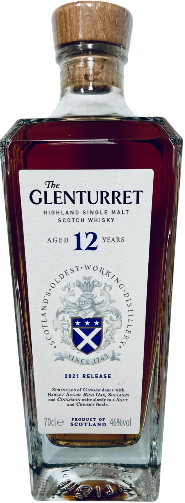 Glenturret 12 Year Old 2022 Release Single Malt Scotch Whiskey 750ml